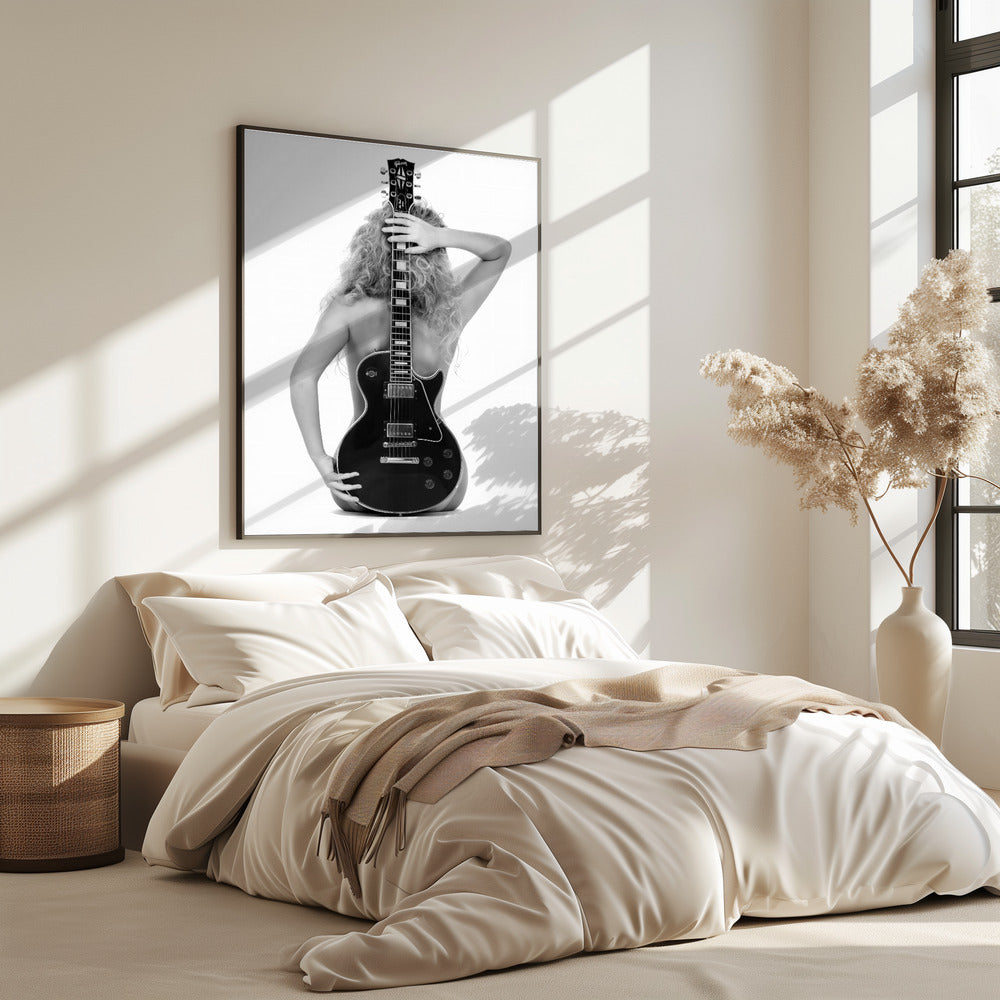Lady en Les Paul | Poster