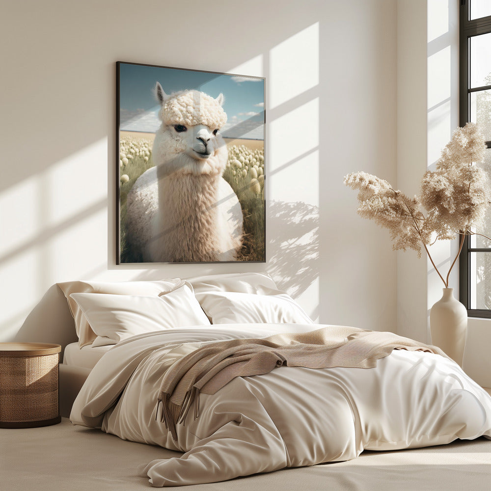 Lama in bloei | Poster