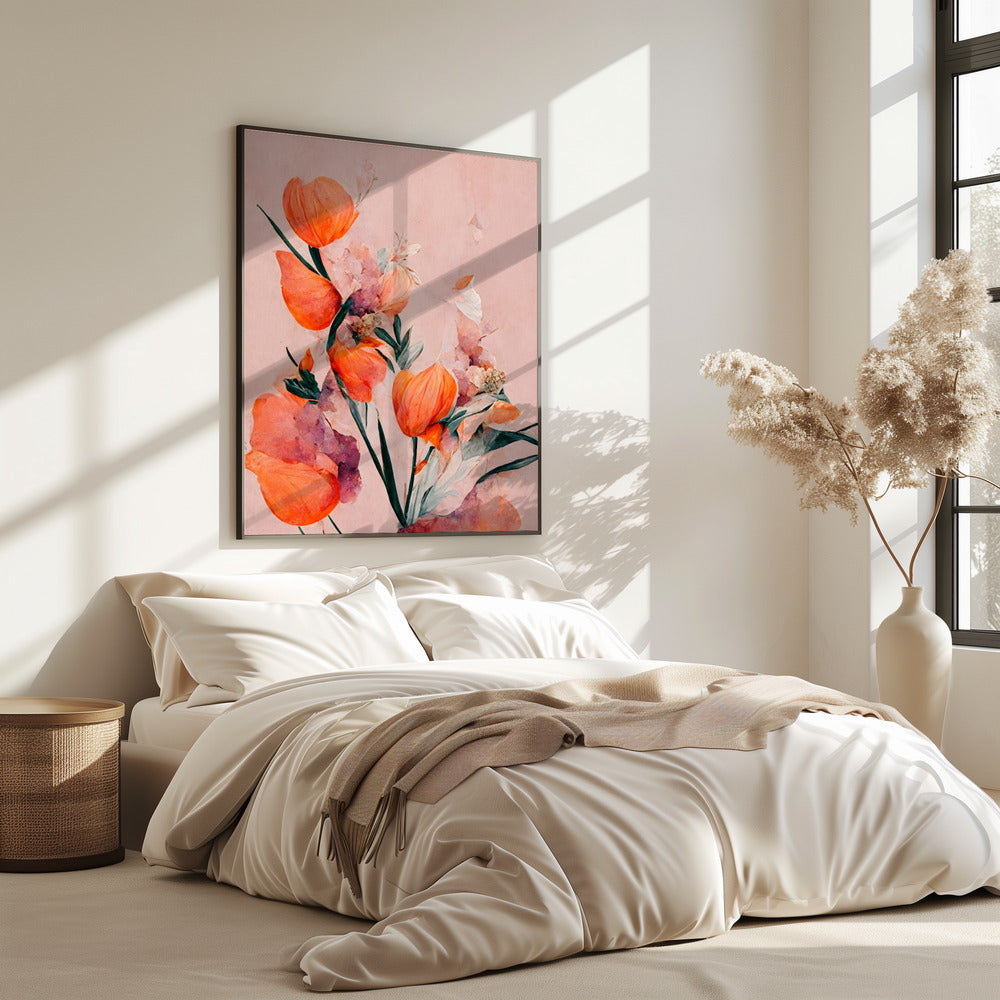Bloemblaadjes en elegantie | Poster
