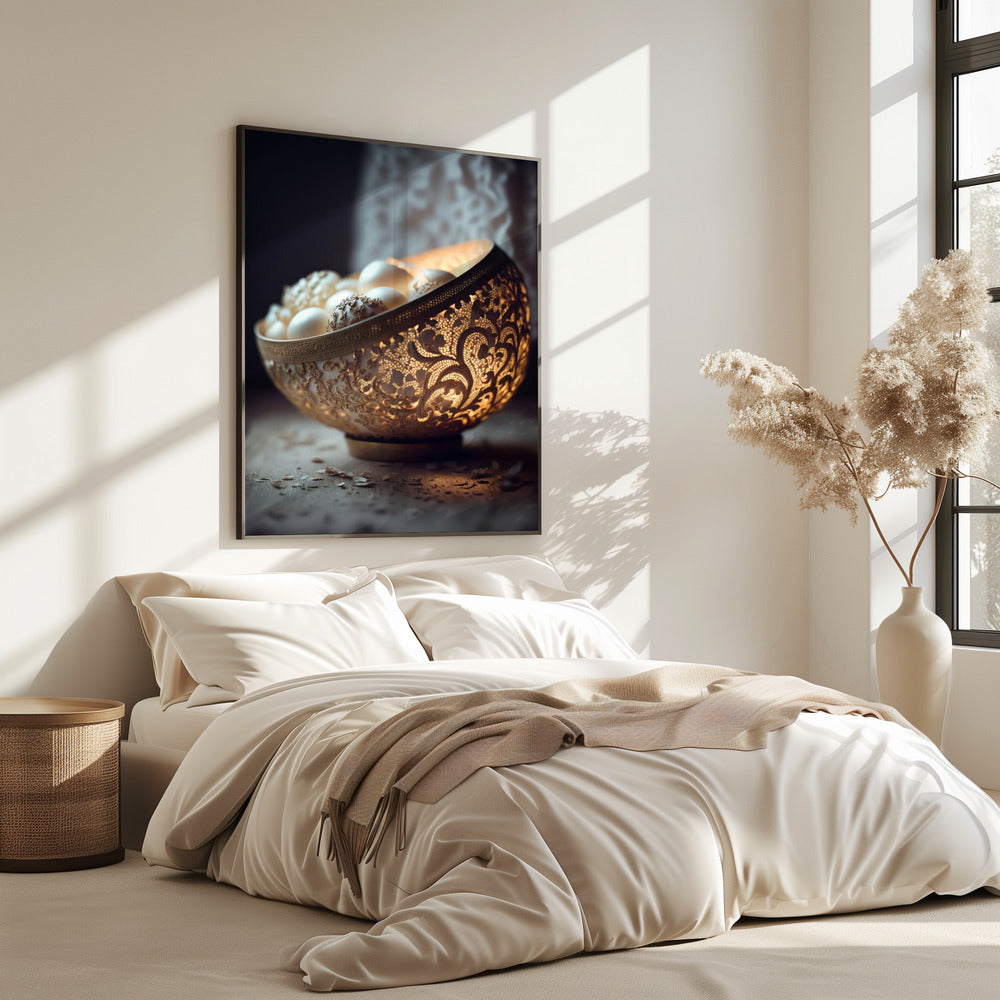 Lichtgevende kanten kom | Poster