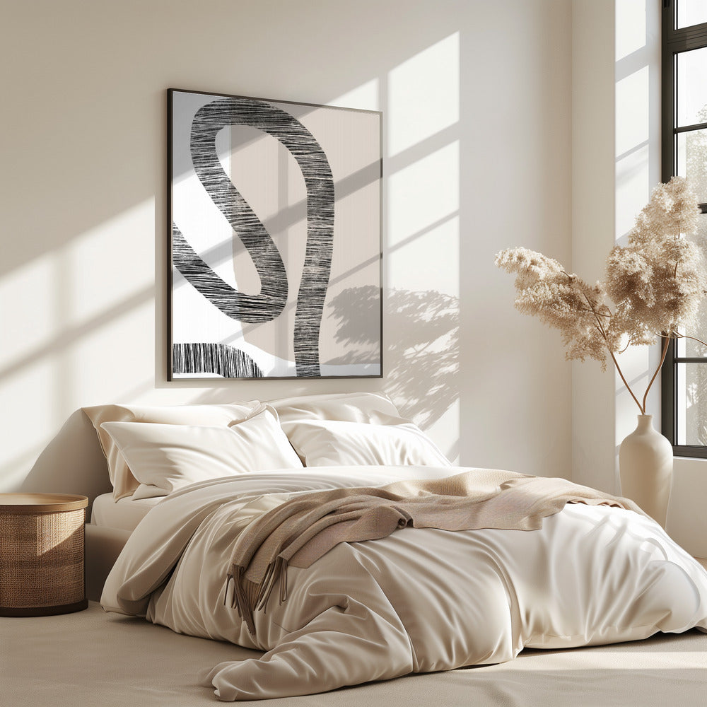 Gebogen texturen | Poster