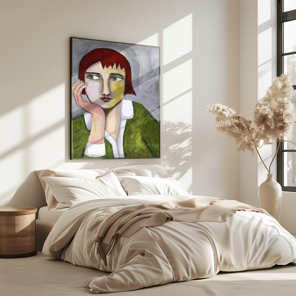Denkende Dame | Poster