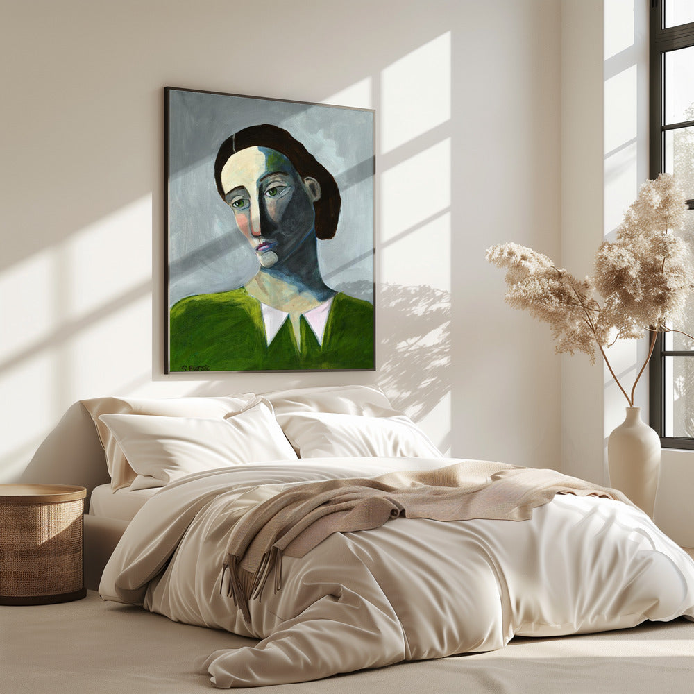 Wachtende vrouw | Poster