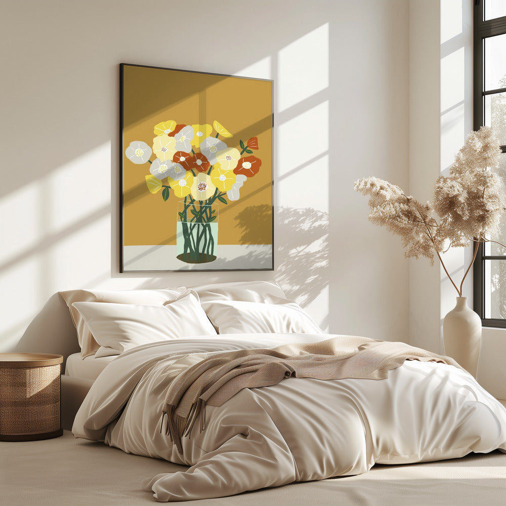 Vaas met bloemen | Poster