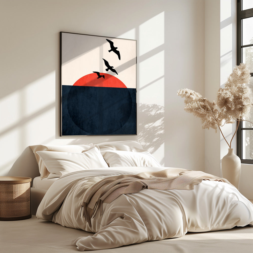 Zonsondergangbriesje | Poster