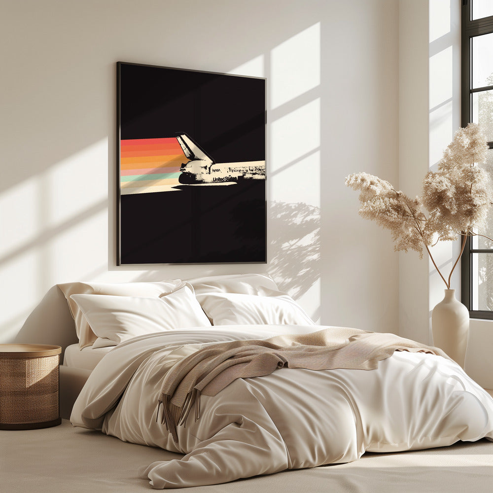 Ruimteschip Regenboog | Poster
