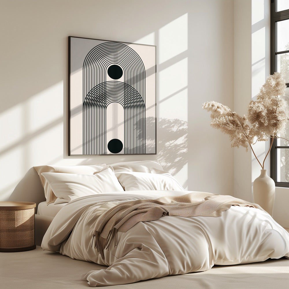 Zwarte Boho Vibe Serie #3 | Poster