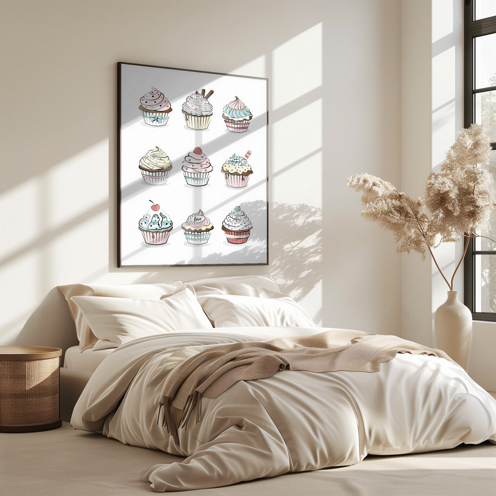 Zoete Cupcake Medley | Poster