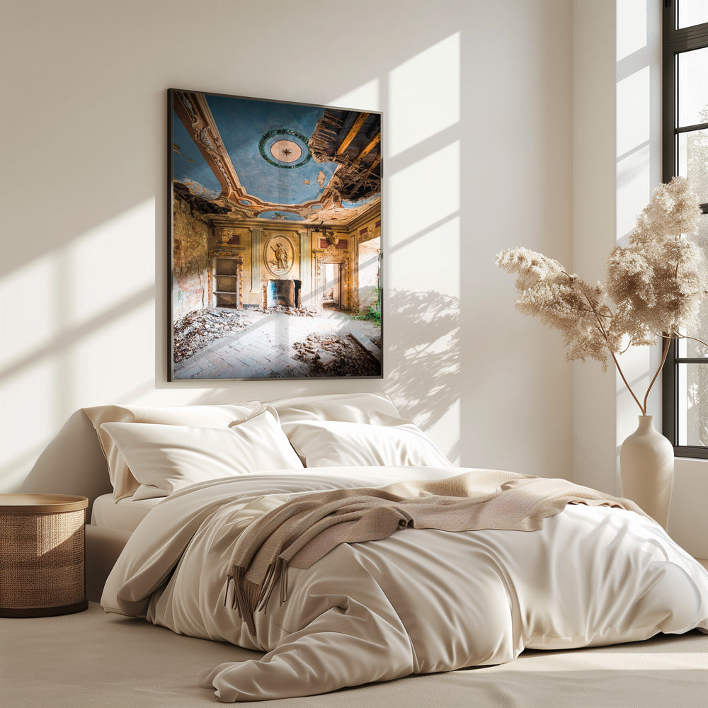 Verlaten villa met fresco | Poster