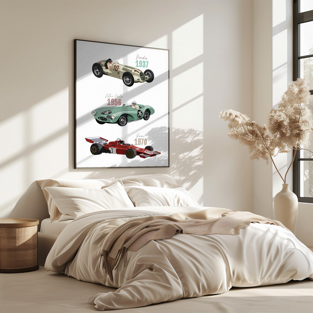 Vintage Raceauto's | Poster