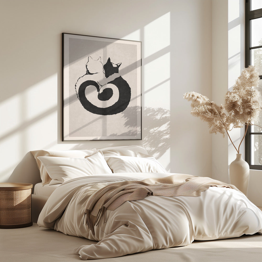 Katachtige Yin Yang | Poster