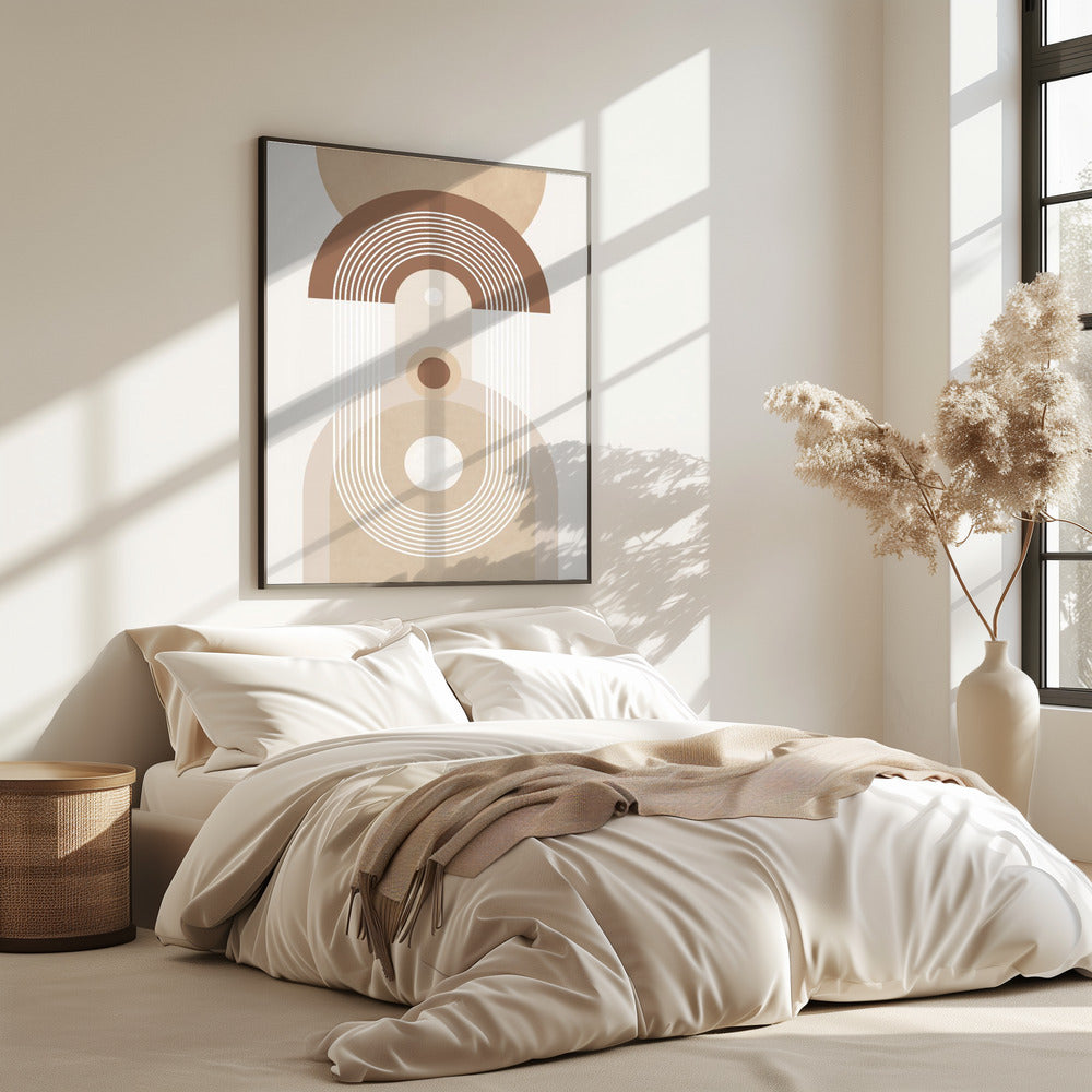Beige Mid-Century Poster | Poster