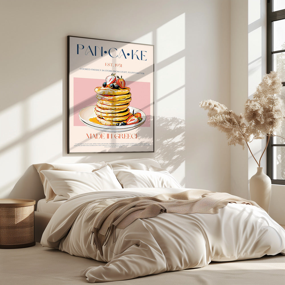 Luchtige Griekse pannenkoeken | Poster