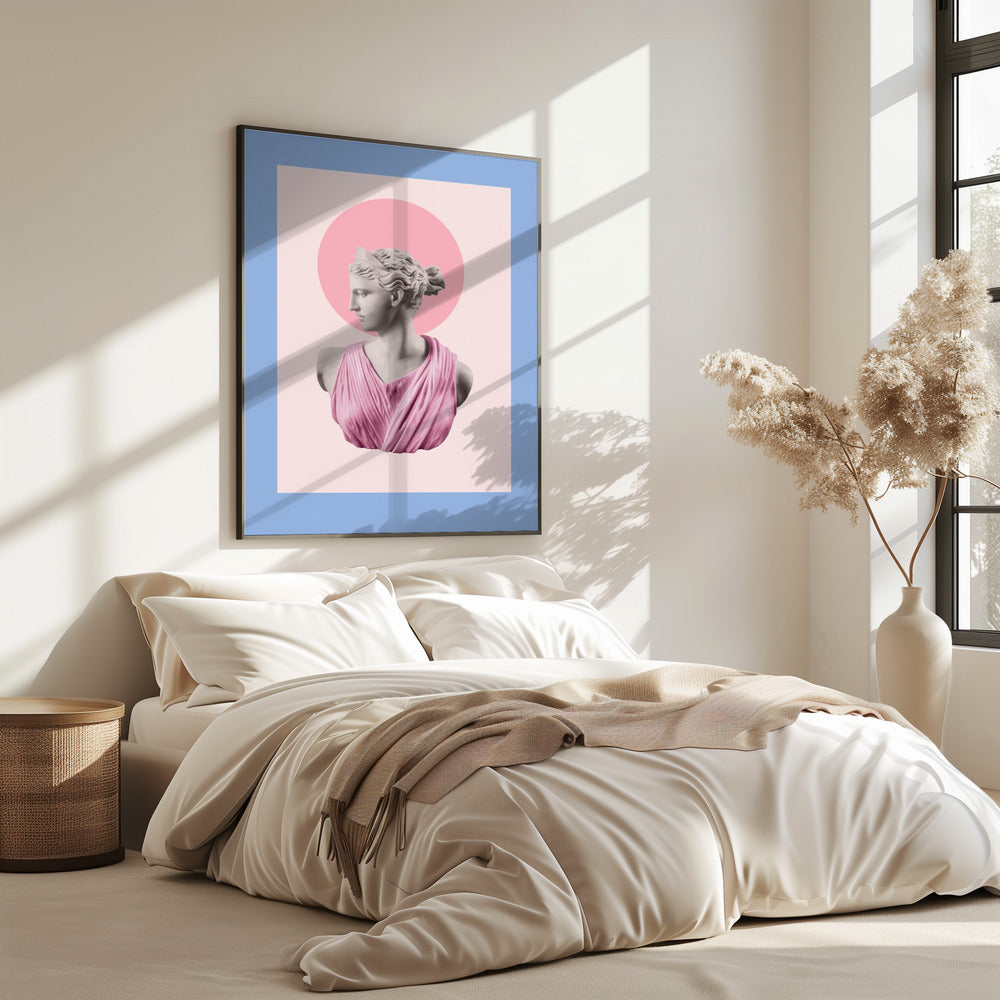 Artemispoeder blauwroze verhouding | Poster