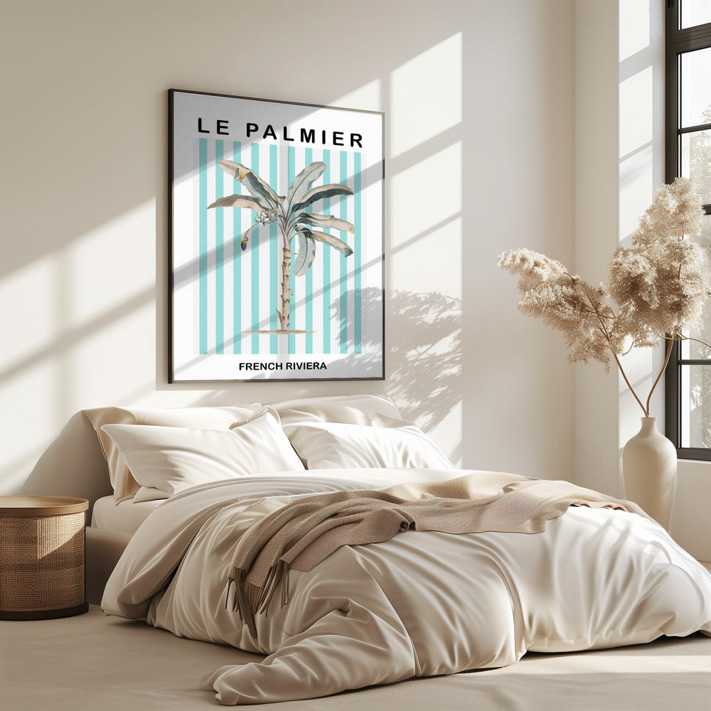 Gestreepte palmboom | Poster