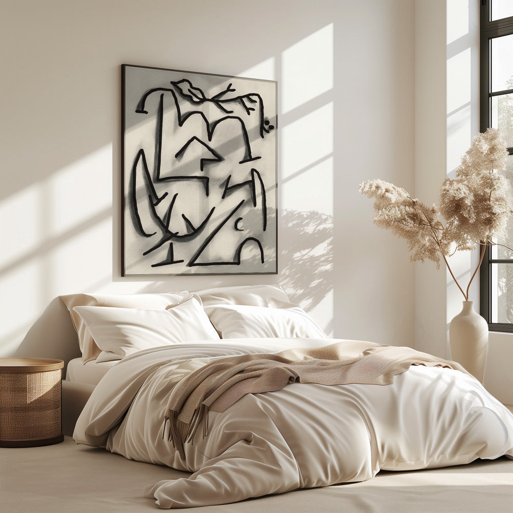 Abstract lijnenspel | Poster