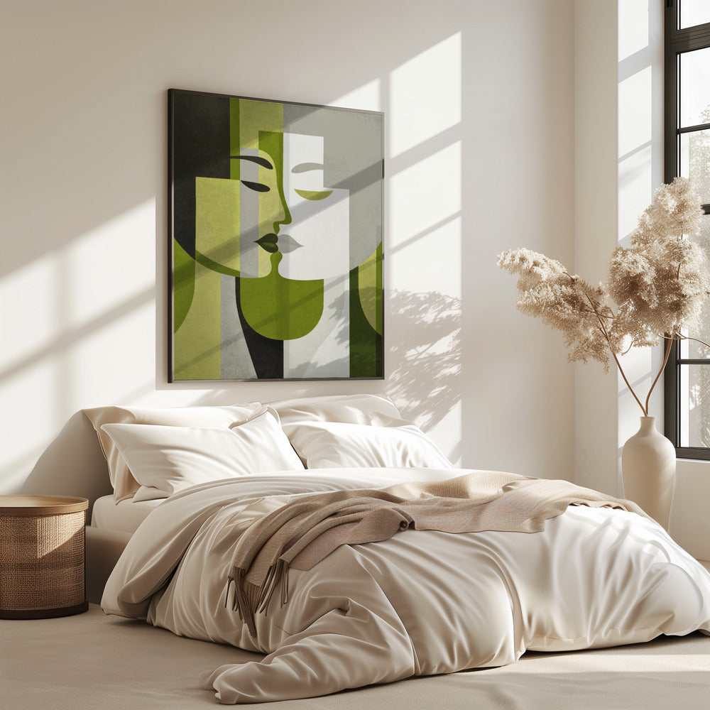 Kus me Groen Grijs | Poster