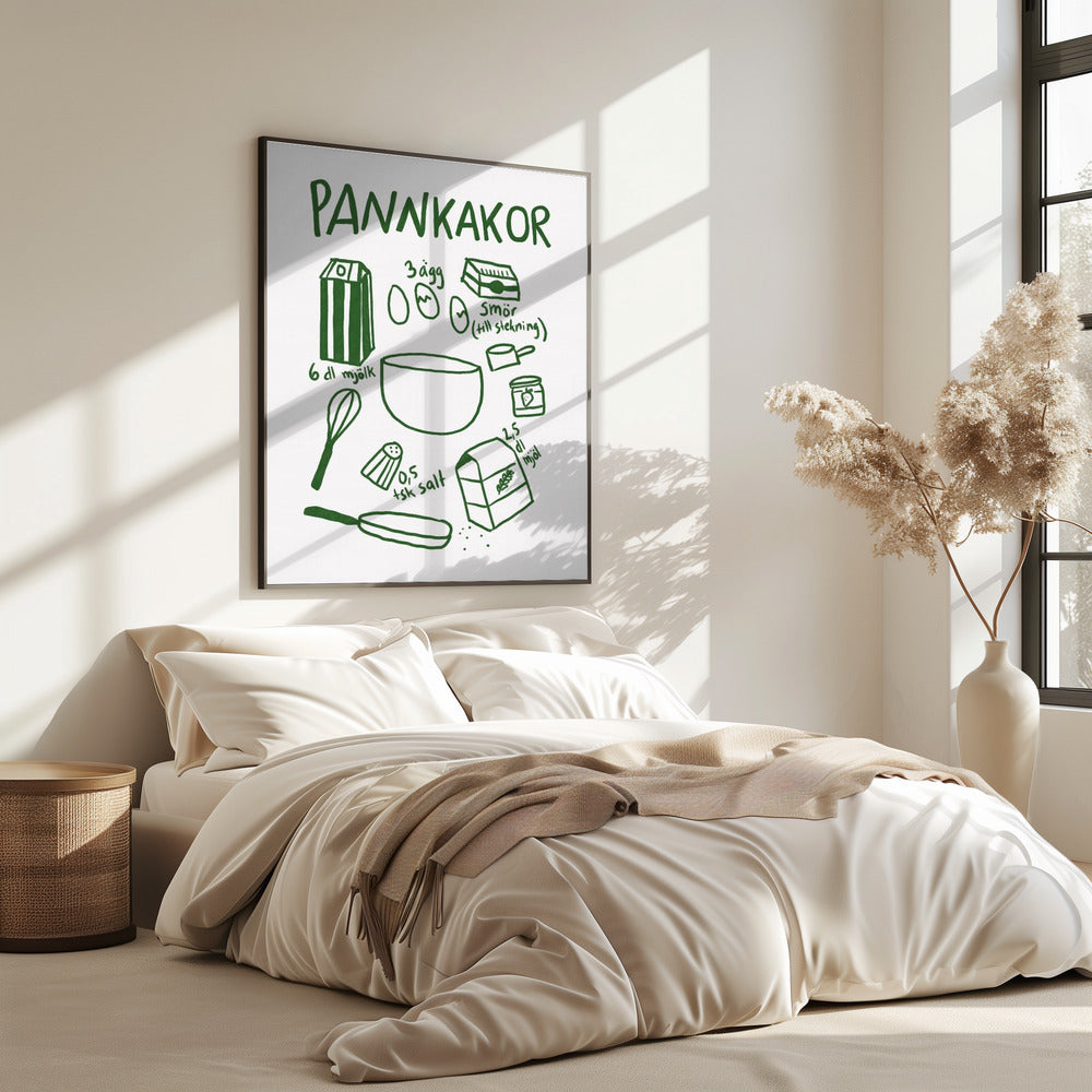 Ingrediënten voor pannenkoeken | Poster