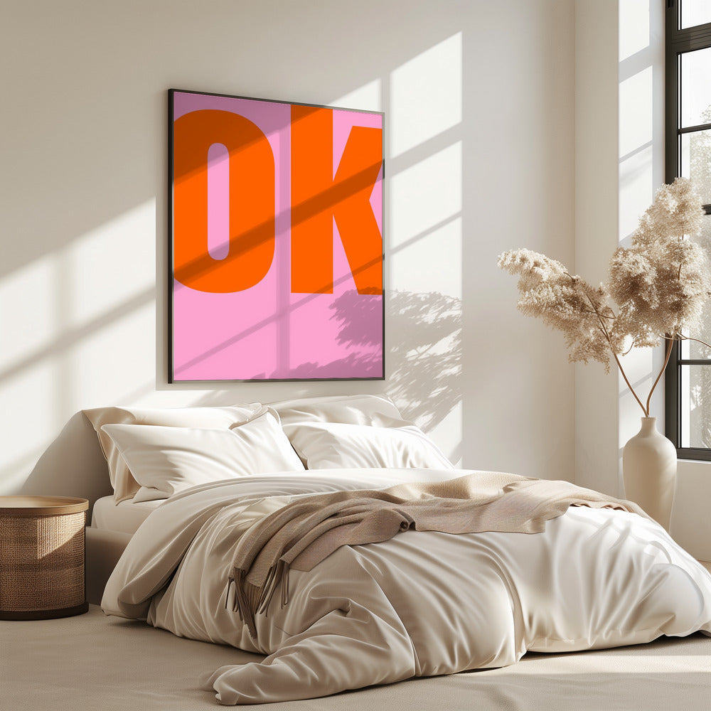 Gedurfde roze statement | Poster