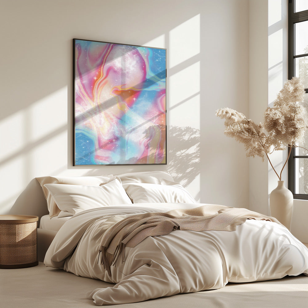 Vintage Pastel Ruimte | Poster