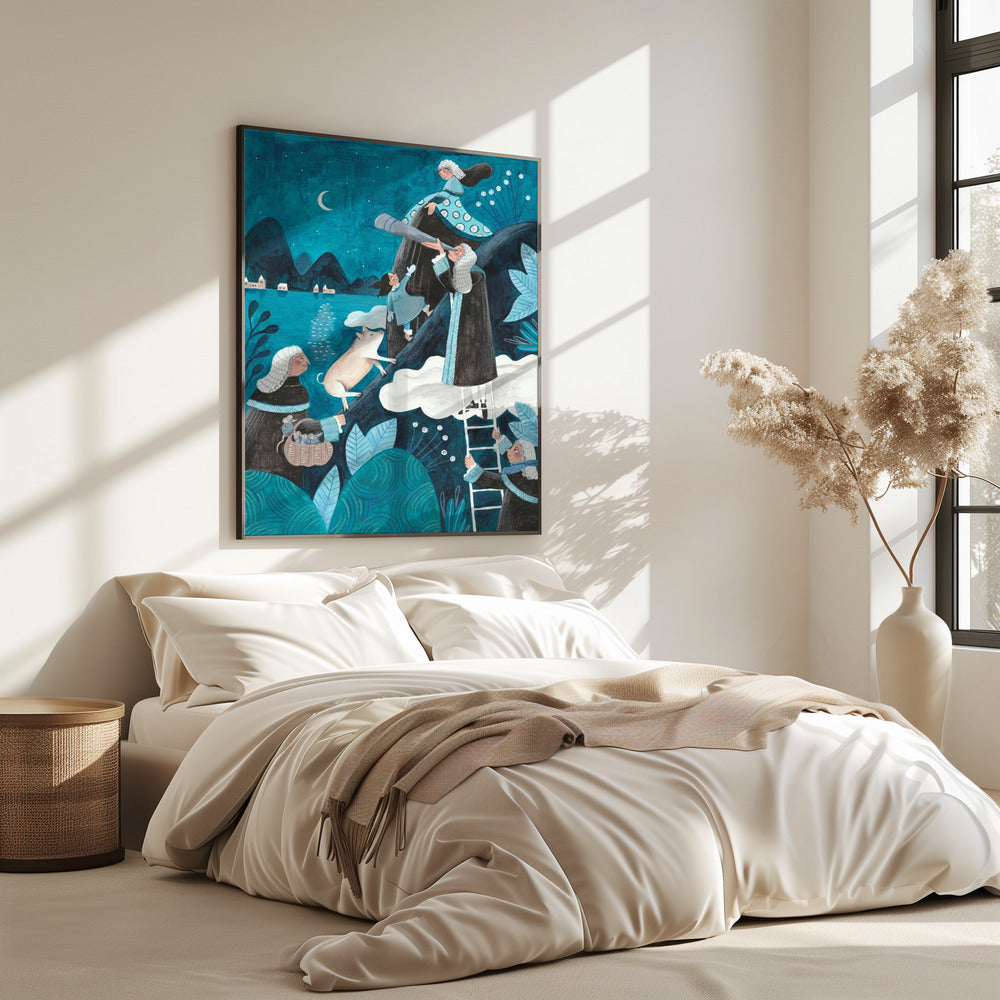 Travel through the night | Poster