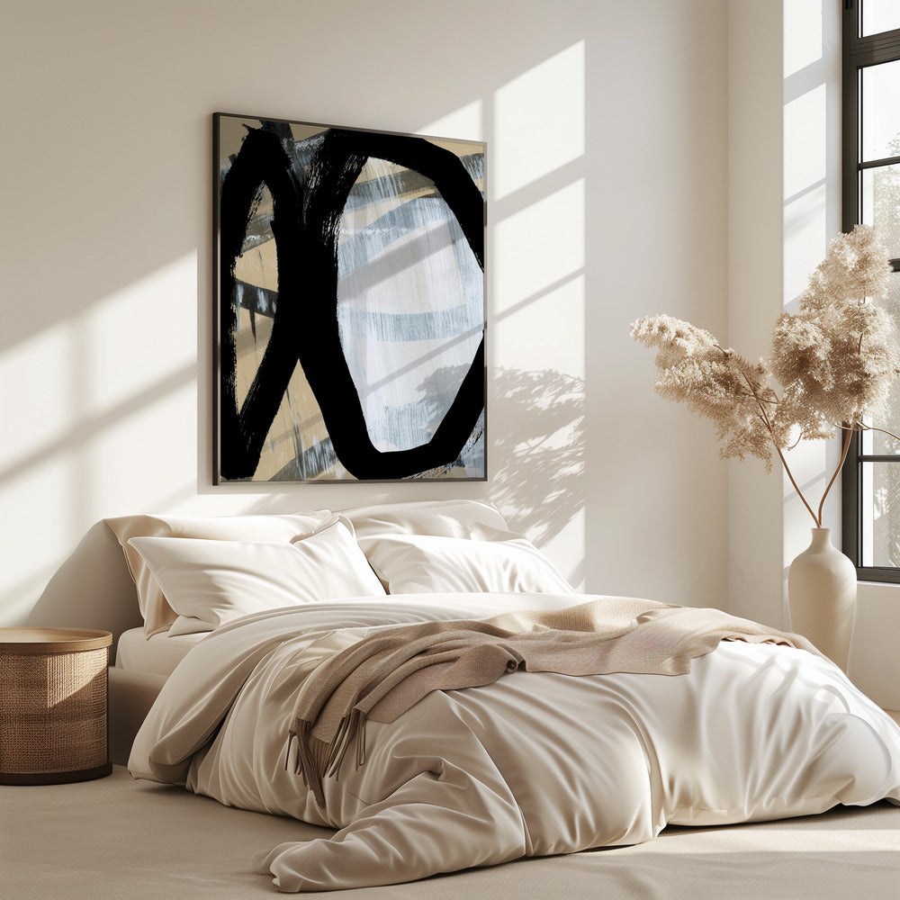 Bold Black On White No1 | Poster
