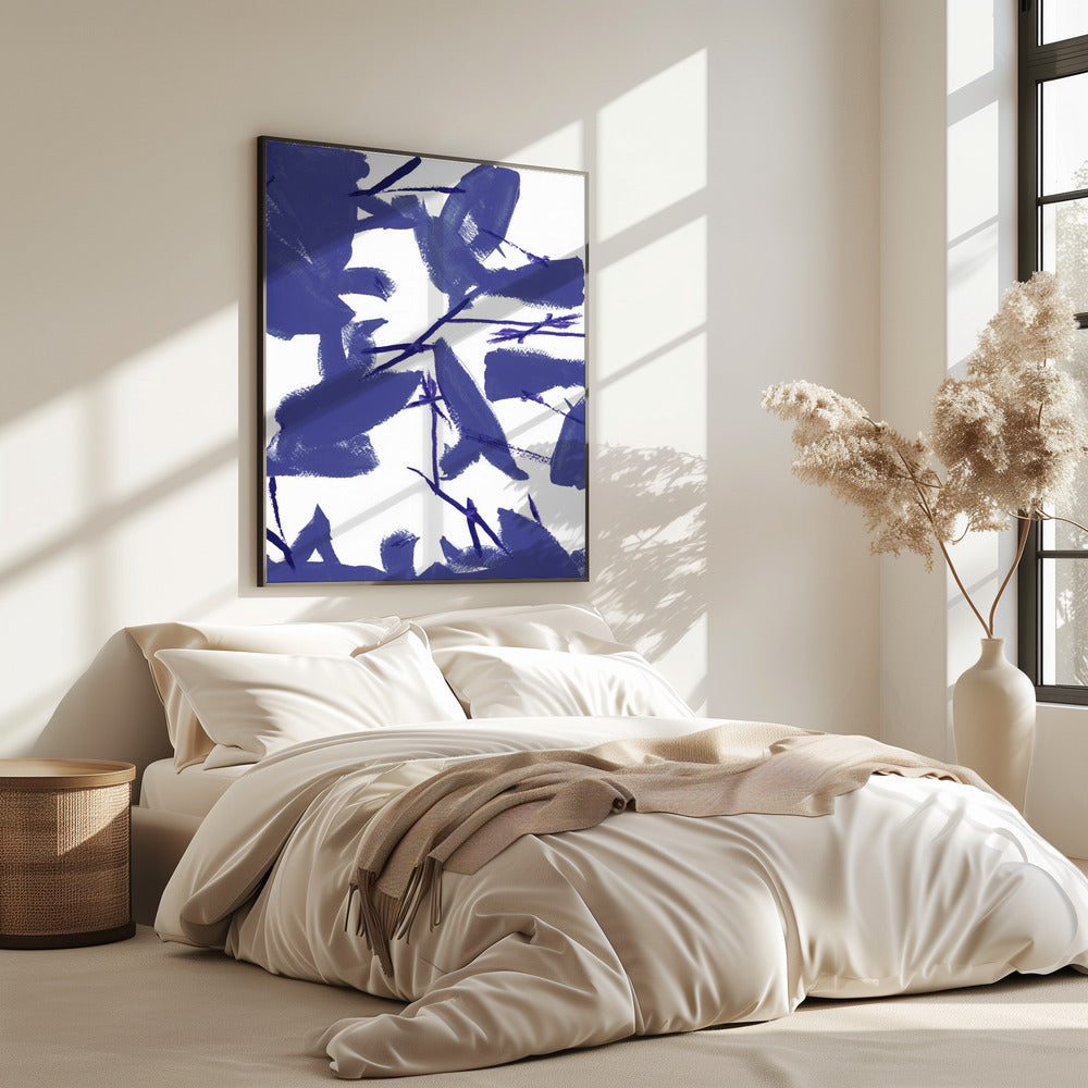Blue Floral No3 | Poster