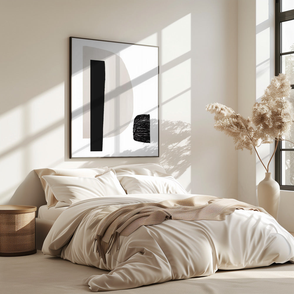 Black And White Geometric Shapes | Poster