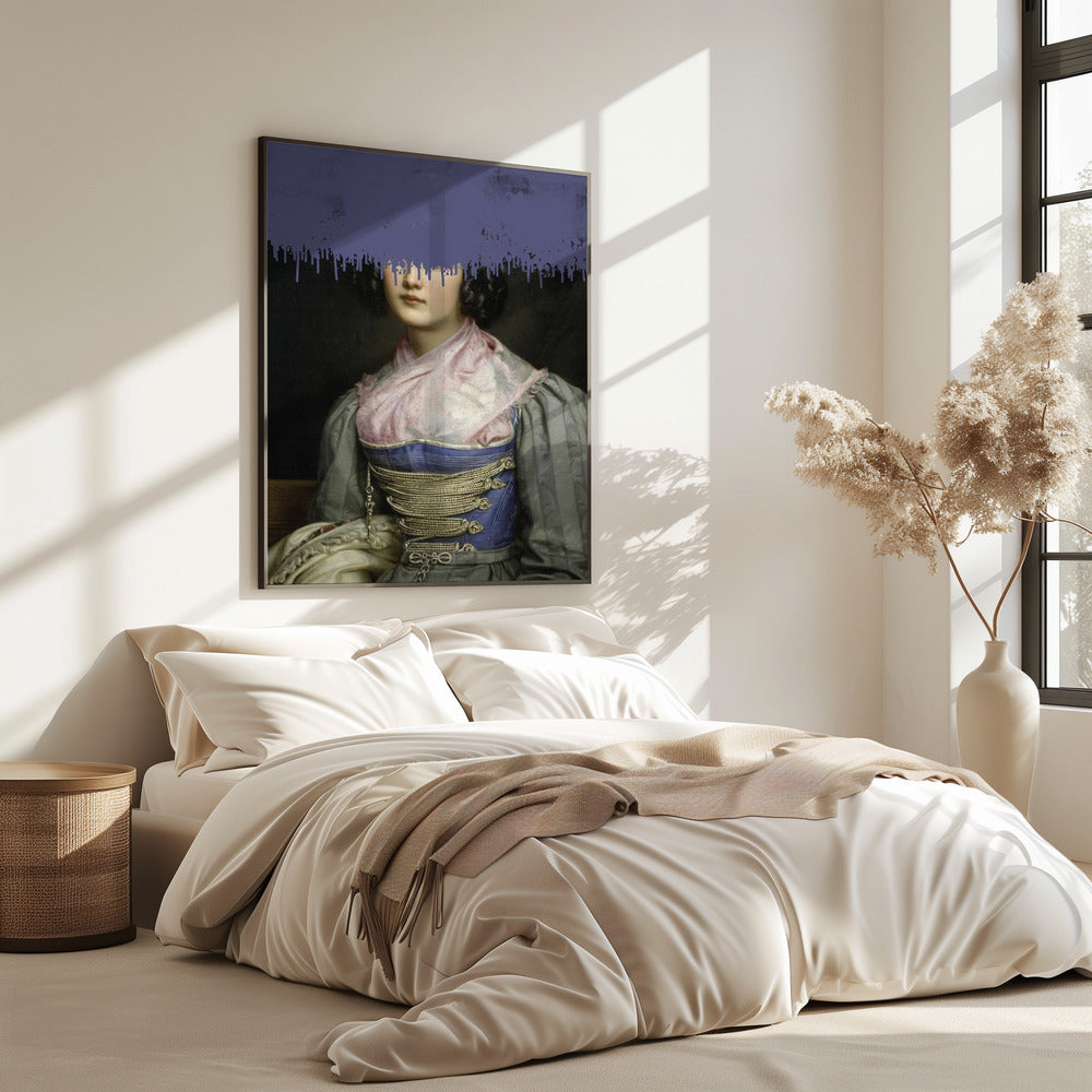 Portret van vintage vrouw collage | Poster