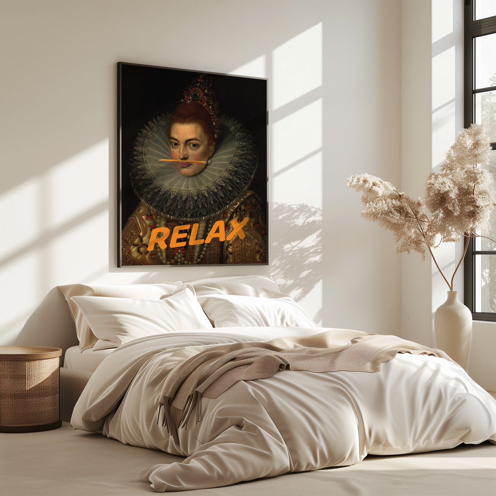 Ontspannende, veranderde olieverfschilderij | Poster