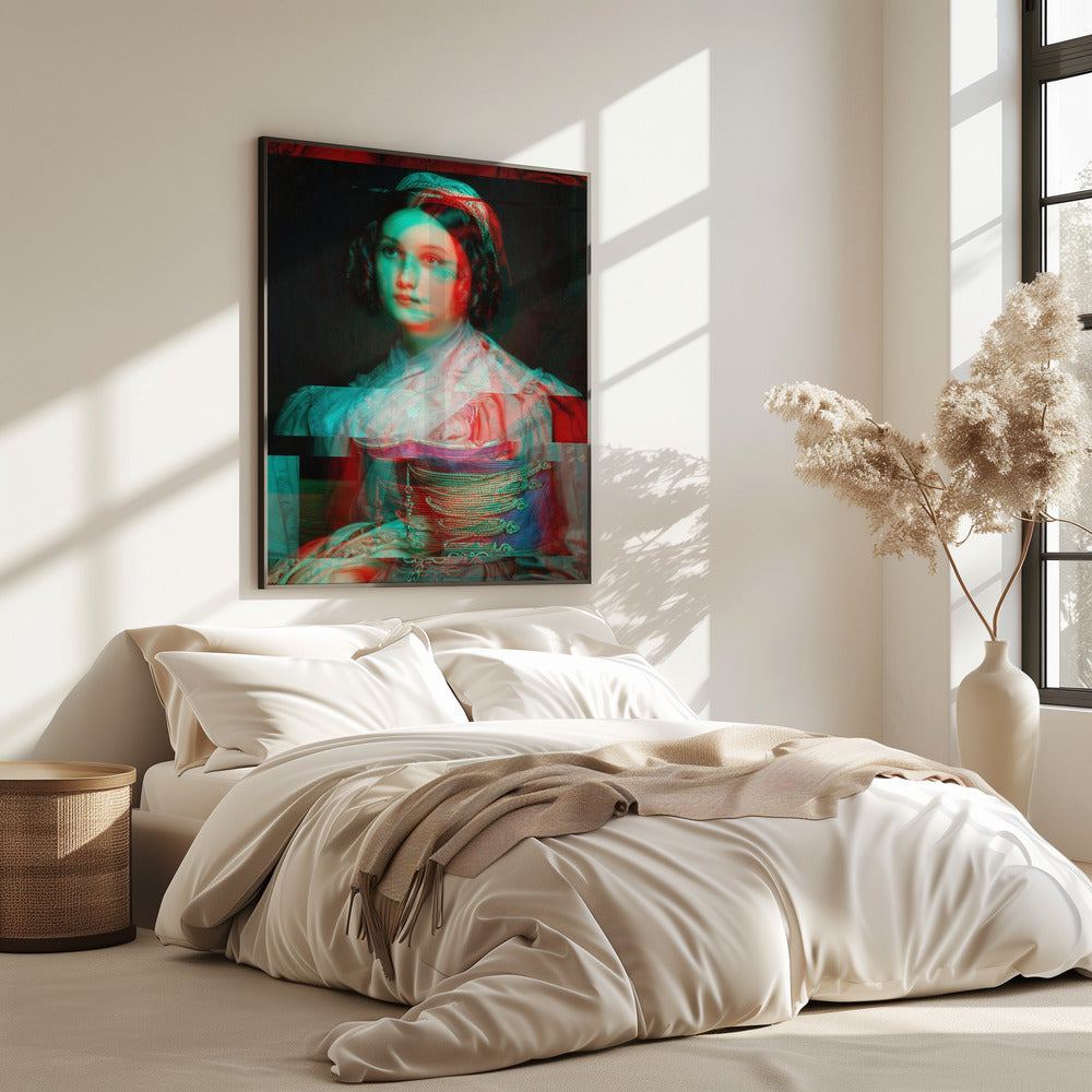 Vervormd portret van vrouw | Poster