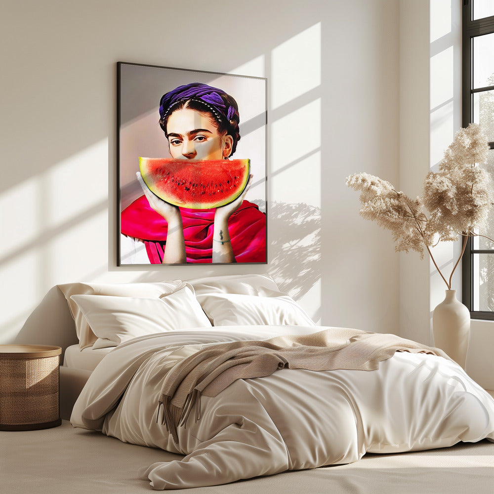 Watermeloen Frida | Poster