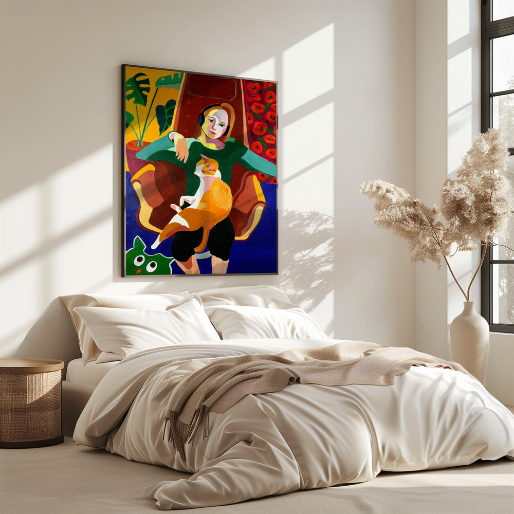 The Girl And The Cat | Poster