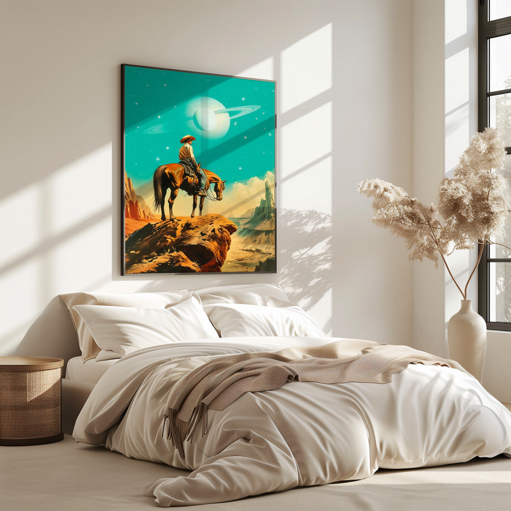 Een westerse astronaut | Poster