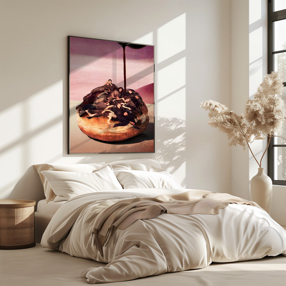 Surrealistische decadente donut | Poster
