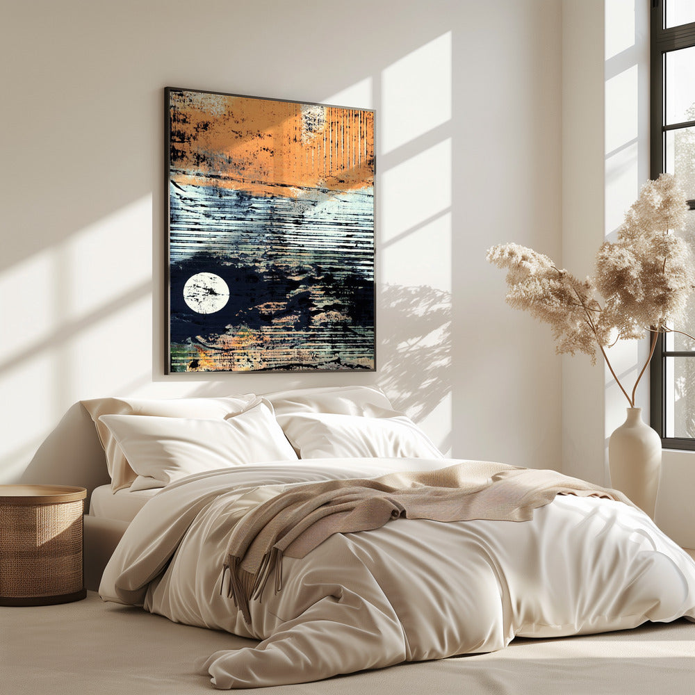 Weerspiegeling van maannevel | Poster