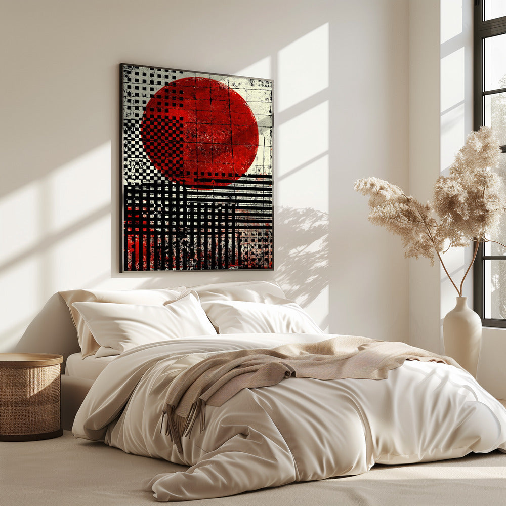 Zwart-witte geometrische patronen | Poster