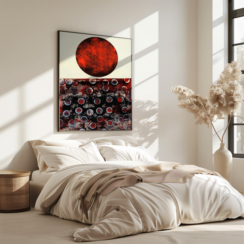 Abstract kunstwerk met geometrische compositie | Poster