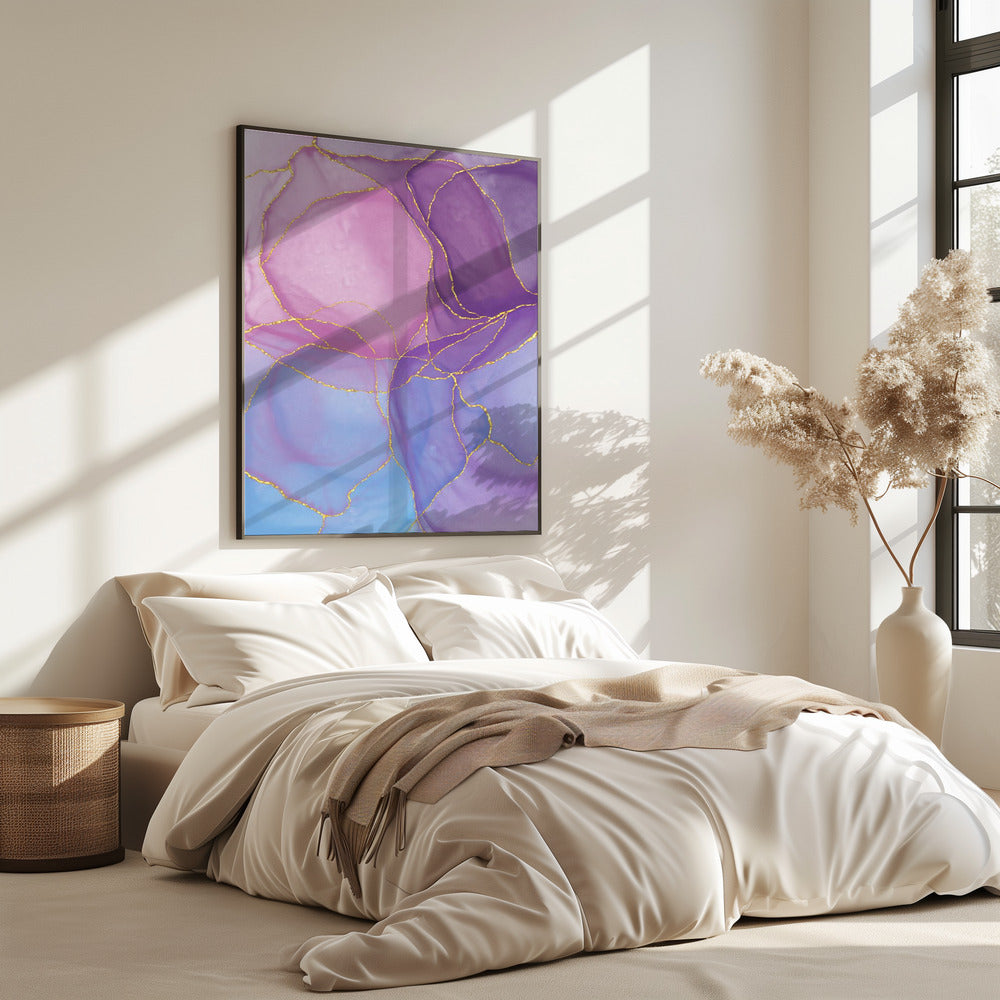 Abstract Pastel &amp; Gold | Poster