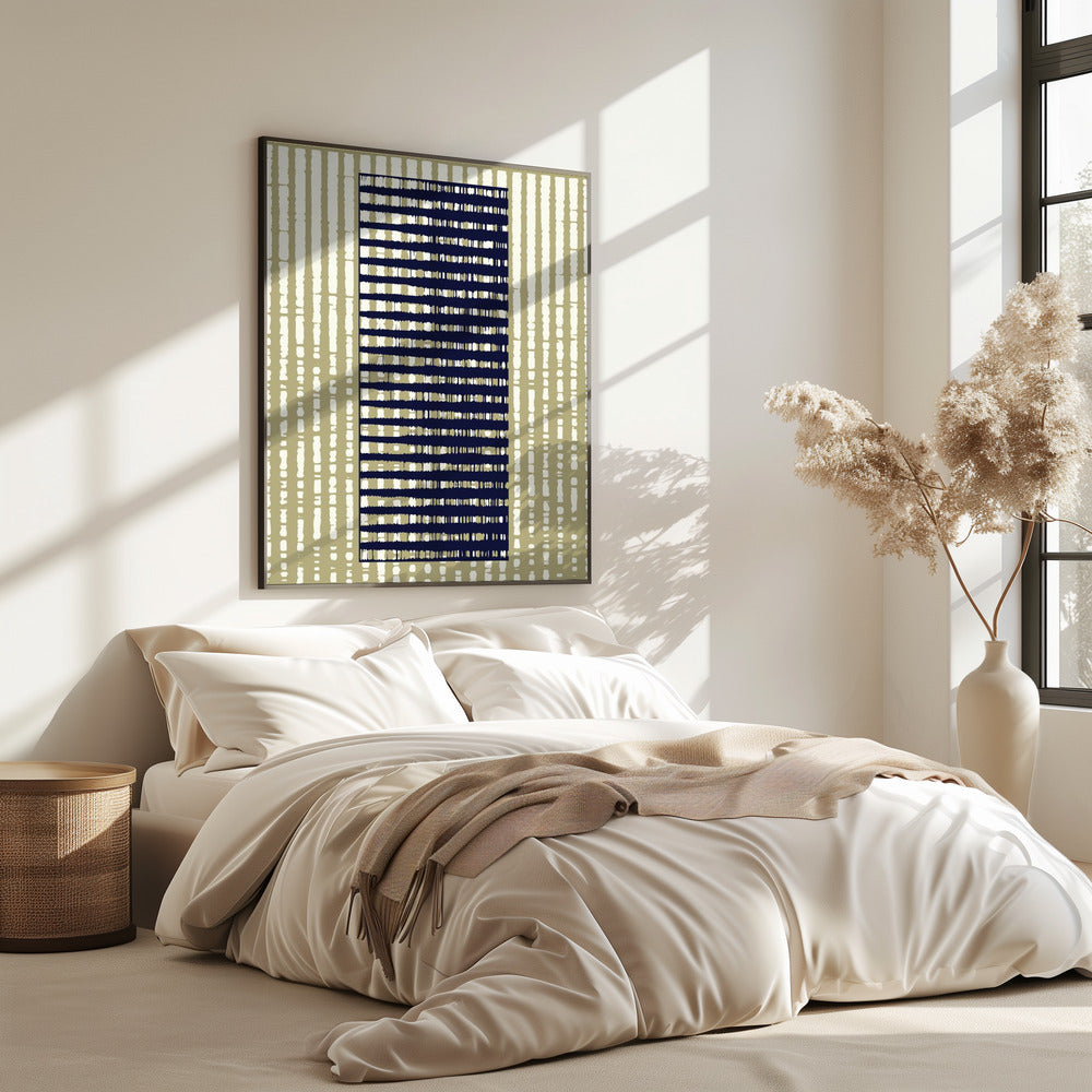 Geometrisch patroon met verticale strepen | Poster