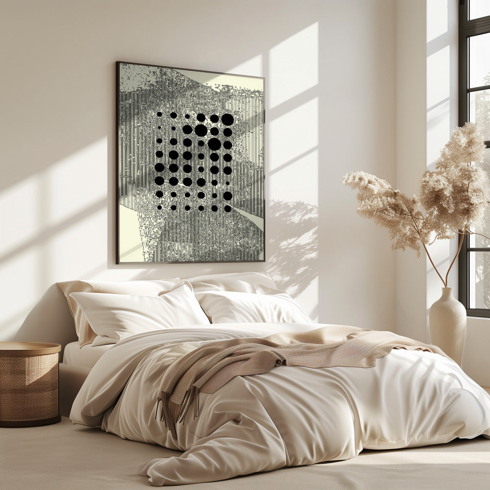 Zwarte geometrische cirkels | Poster