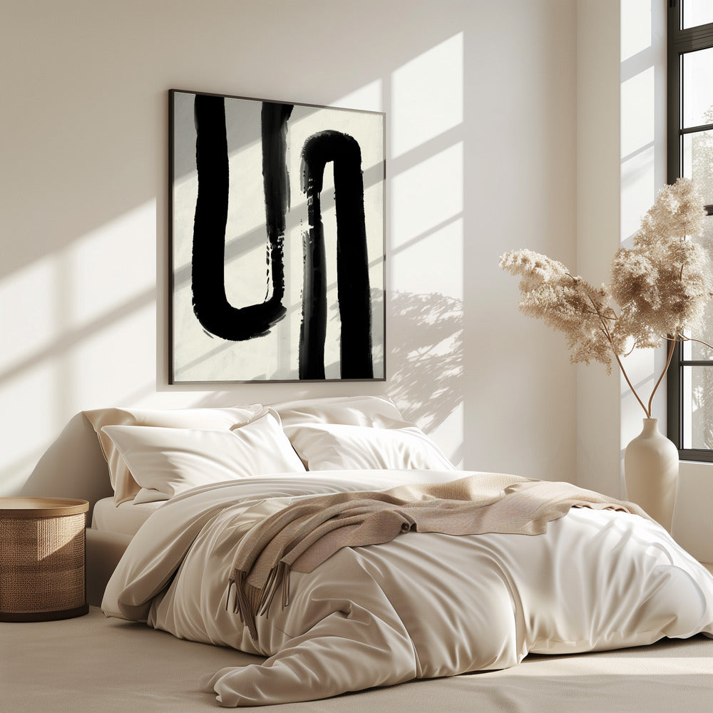 Monochrome stroom | Poster