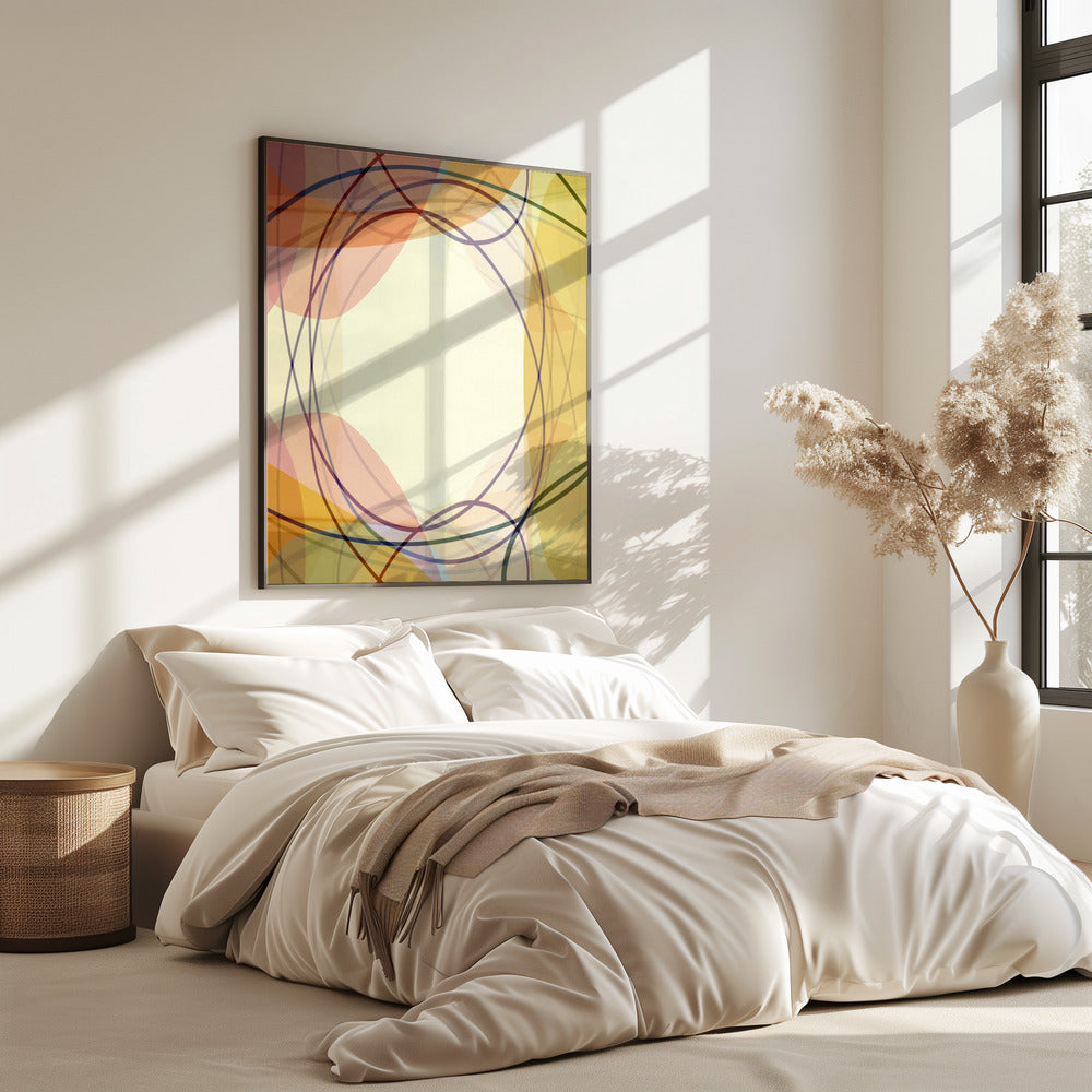 Zandroze tinten Abstract 2 | Poster
