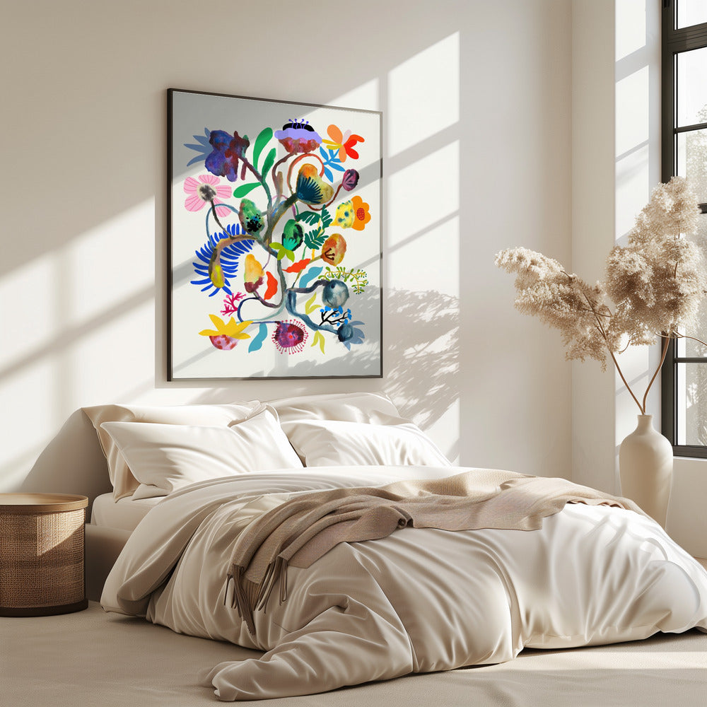 9933x14043 DIN 115 Abstract Bloemen | Poster