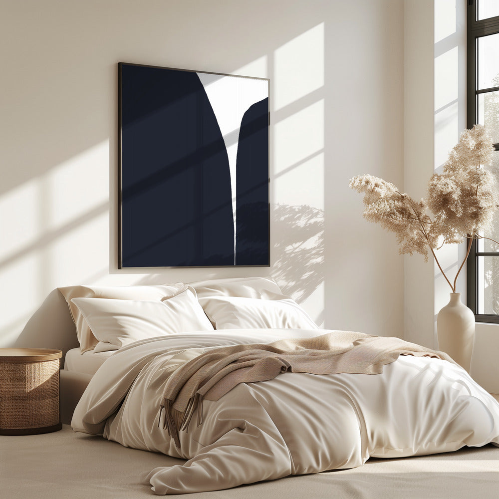 Minimalistische lijnen en een opvallend kleurcontrast | Poster