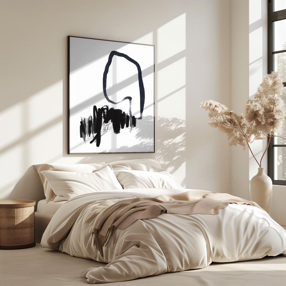 Monochrome stroom | Poster
