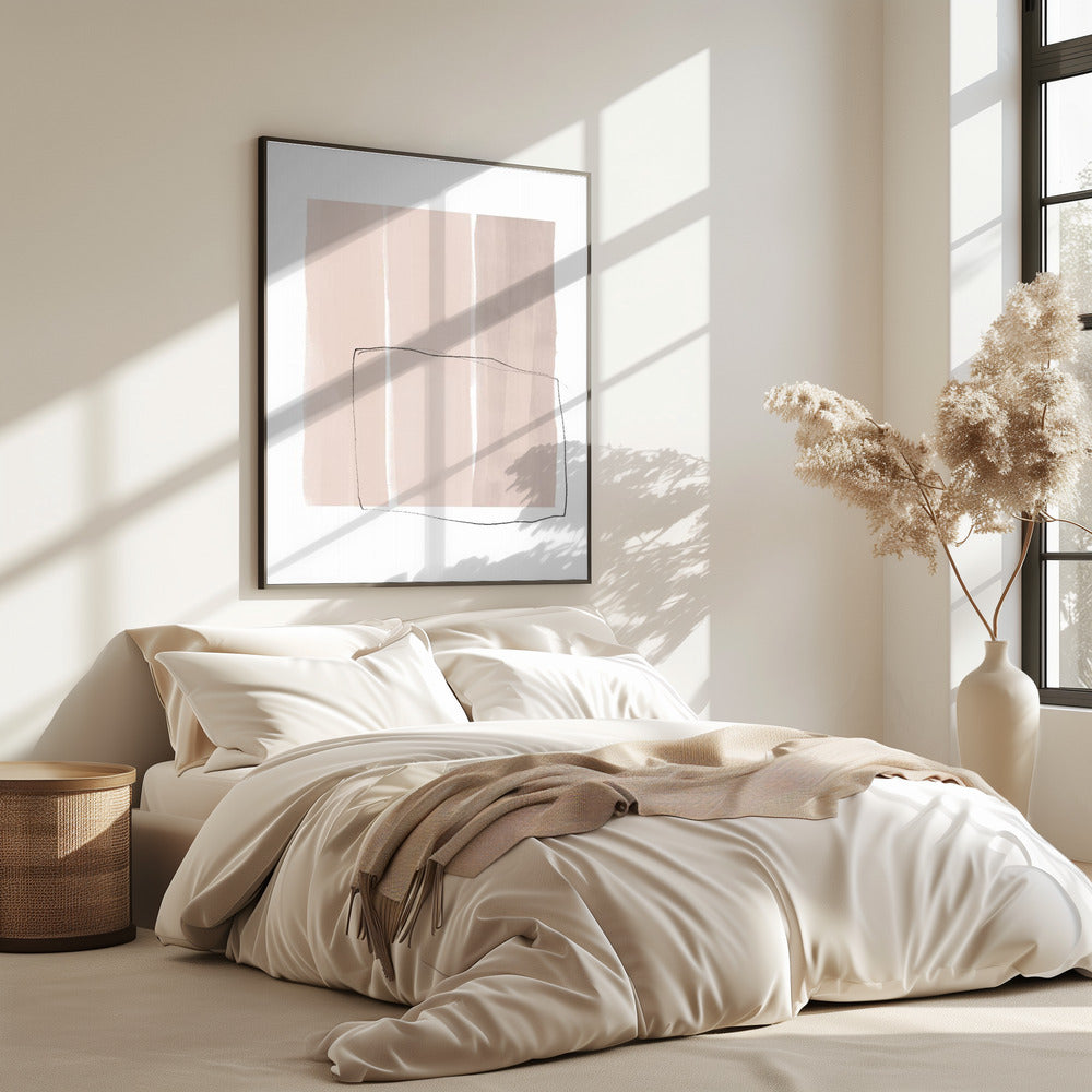 Delicate Black Line Sketch Overlay | Poster