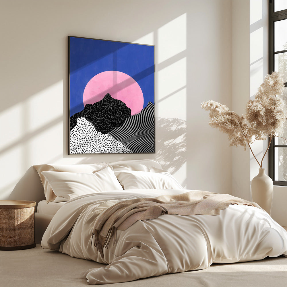 Surrealistisch uitzicht op de toppen | Poster