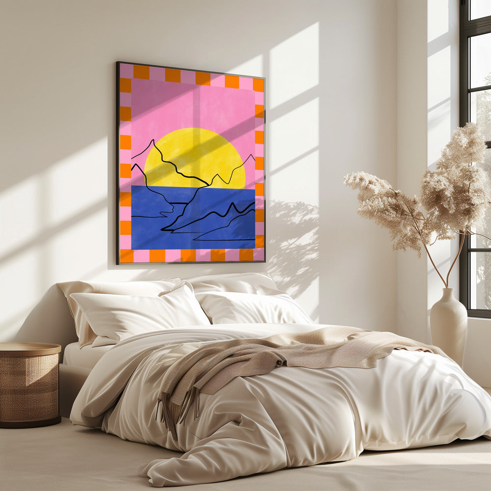 Retro Horizon Glow | Poster