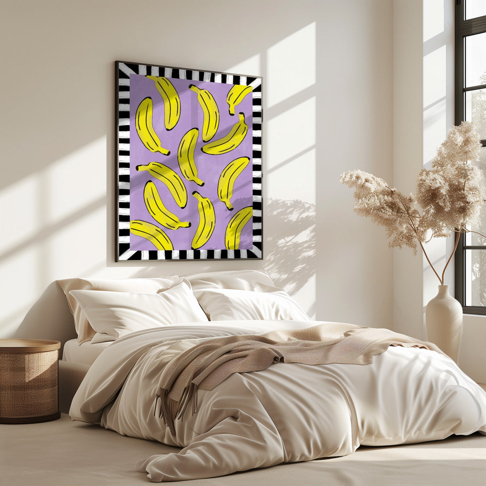 Gele bananen abstract | Poster